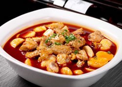 Chicken Cooked with Dasheen