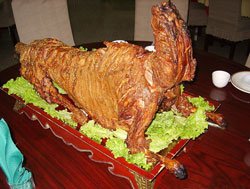 Grilled Whole Lamb