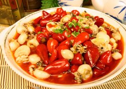 Cuttlefish Cooked with Pickled Pepper