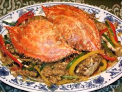 Crab Stir-fried with Curry