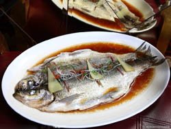 Steamed White Fish