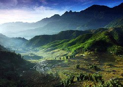 Beautiful countryside in Vietnam