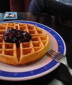 The Strawberry Waffle of Haikou Coffee World
