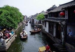 The Boats Running on the River in Zhouzhuang