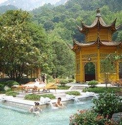 Hot Spring in the Yellow Mountain