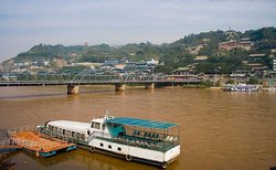 The Ships on the Yellow River in Lanzhou, Gansu Province