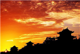 Ancient City Wall at dusk Ancient City Wall at dusk