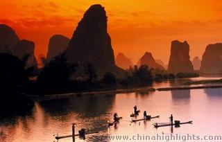 Sunset in Guilin
