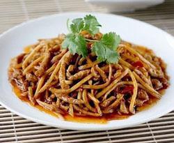 Shredded “Pork” with Garlic Sauce