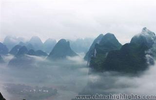 Mountains with Water, Cloud, and Mist