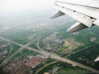 Flying to Chengdu