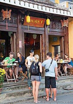 The Cafe in the Old City of Hanoi