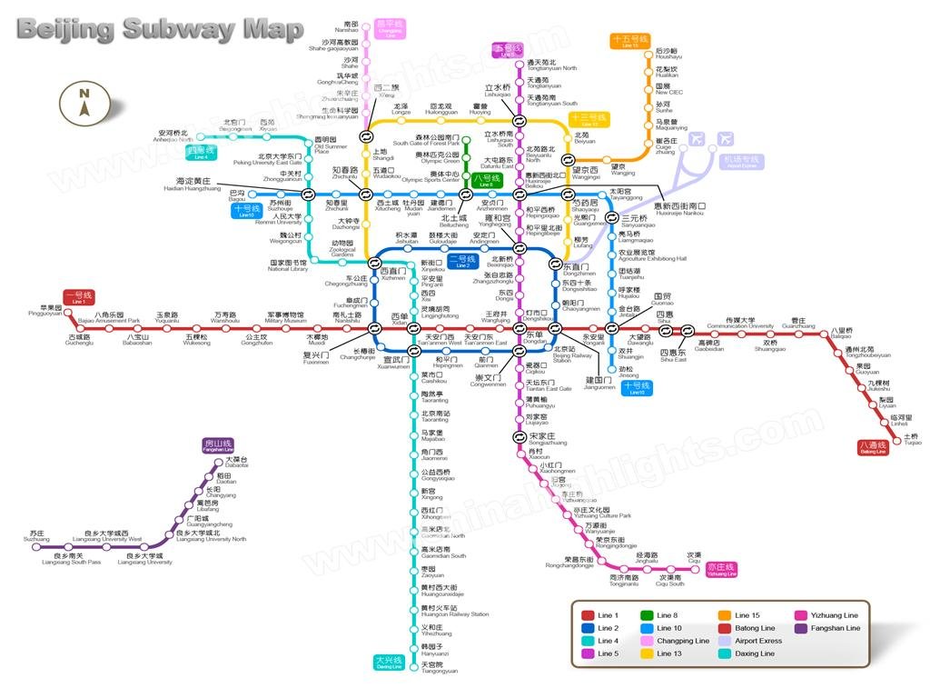 Beijing Underground Map