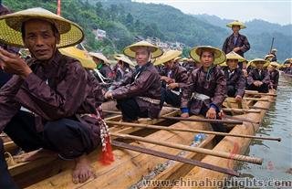 Dragon Canoe Festival Of the Miao Ethnic People