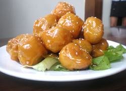 sweet taro with sesame