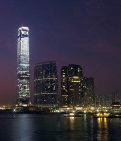 Hong Kong ICC Tower at Night