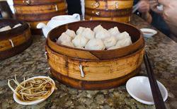 steamed dumplings, one of the most typical food in Shanghai