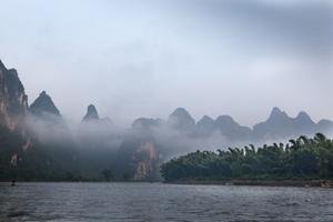 The Li River Covered by Mist