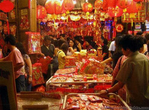 Chinese New Year market, Hong Kong