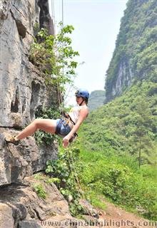 Climbing in Yangshuo