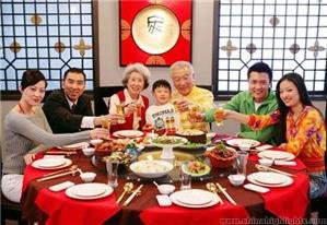 Chinese New Year family dinner