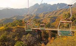cableways at Mutianyu Great Wall