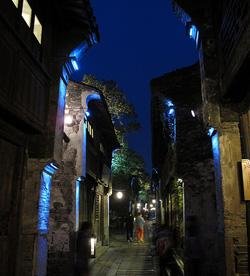 night view of Wuzhen Water Town
