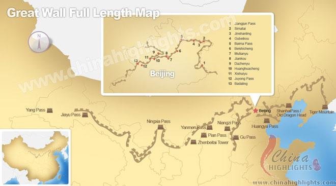 the Great Wall map