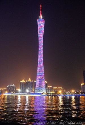 night view of the tower