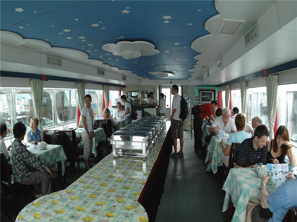 Inside a Li River Cruiser
