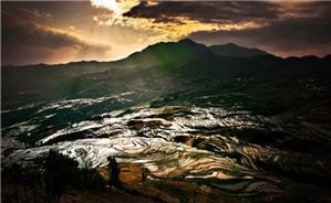 Sunrise of Terrace Field in Yuanyang