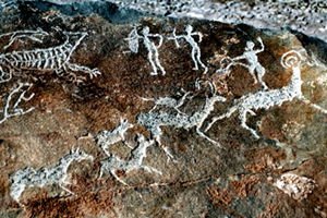 A sample of Helan Shan rock carvings
