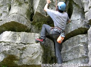Rock climbing