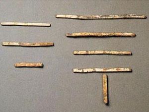The mental counting Rrod of the western Han Dynasty