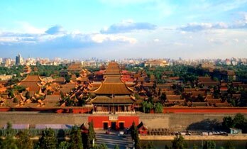 A View of the Forbidden City from Jingshan Park