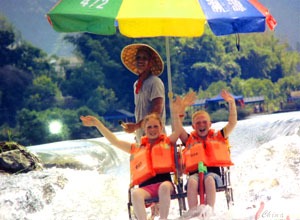 Yulong River bamboo rafting