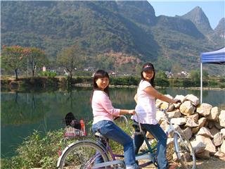 Cycling in Yangshuo countryside