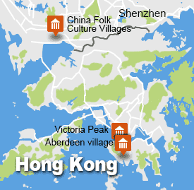 Hong Kong tour map