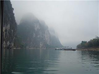 The Li River in mists