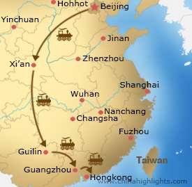 Map of Tour CHT-BG-06