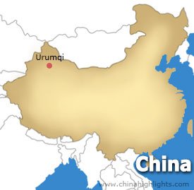Urumqi Location Map