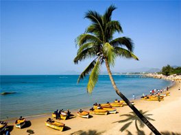 The beach in Hainan Province