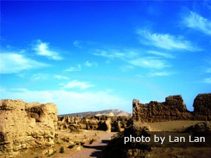 the ruins of the ancient city of jiaohe