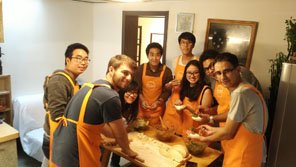 Learning to make dumplings in a local family in Beijing