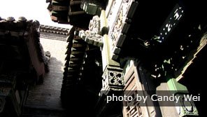 Delicate carvings of the Qiao Family Compound