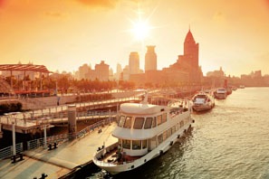 The cruise on the Huangpu River