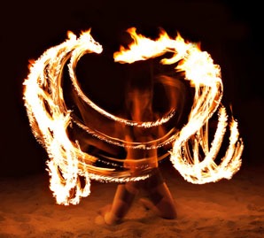 Fire dragon dance