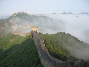 great wall in spring