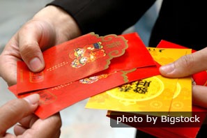 Chinese Red Envelopes and Packets , Lucky Money during Chinese New Year