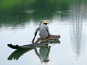 Bamboo Raft In Guilin